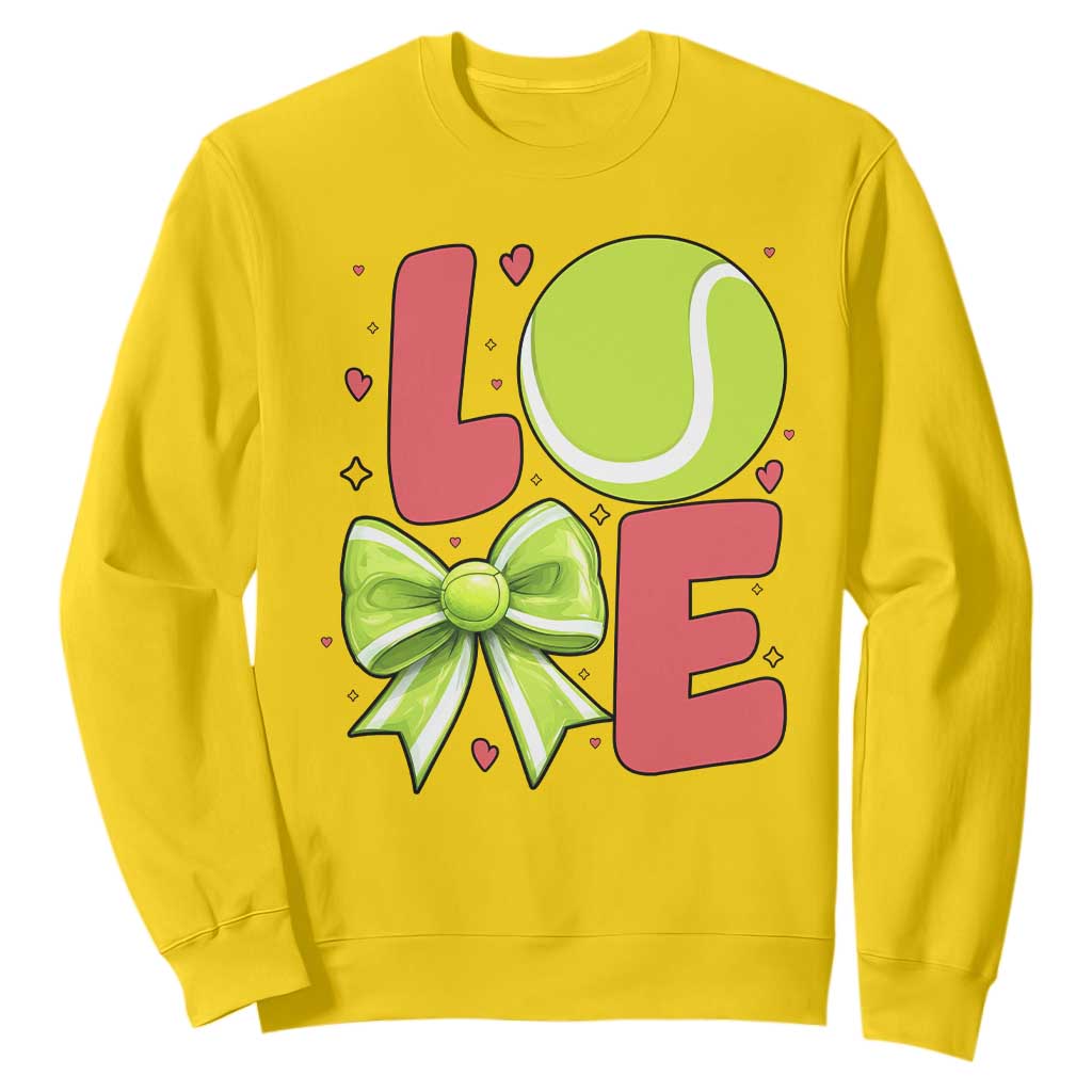 Love With A Tennis Ball Sweatshirt Valentines Day Gift TS12 Daisy Print Your Wear