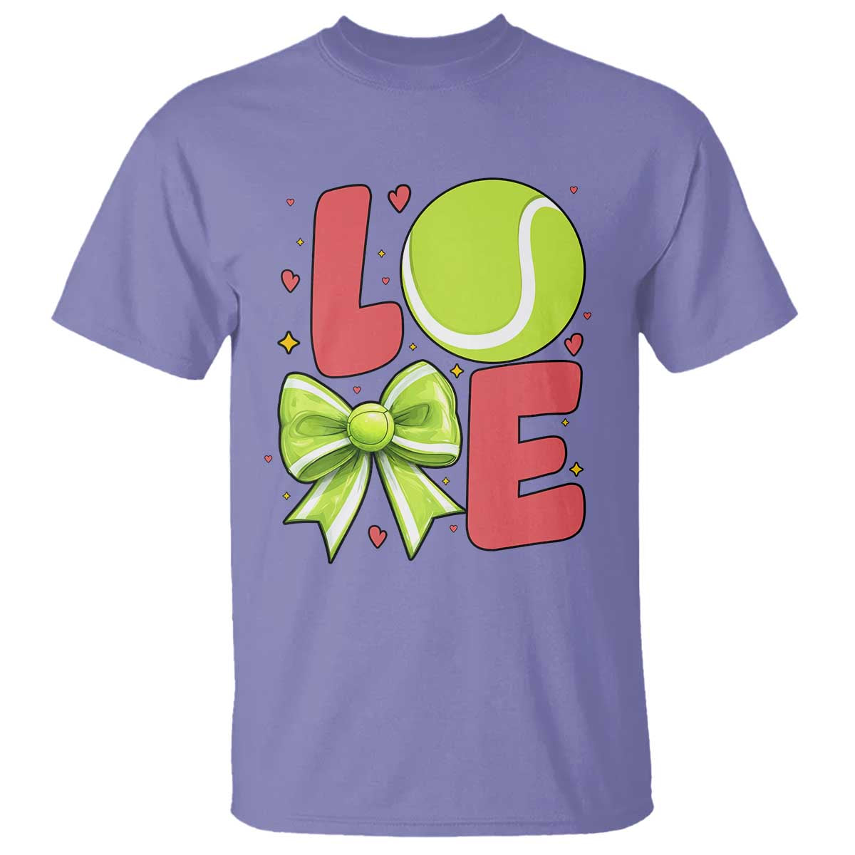 Love With A Tennis Ball T Shirt Valentines Day Gift TS12 Violet Print Your Wear