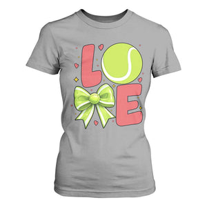 Love With A Tennis Ball T Shirt For Women Valentines Day Gift TS12 Sport Gray Print Your Wear