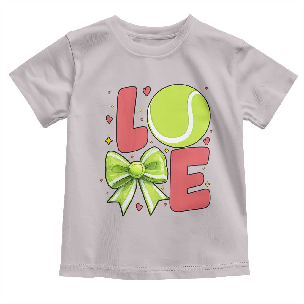Love With A Tennis Ball Toddler T Shirt Valentines Day Gift TS12 Ice Gray Print Your Wear