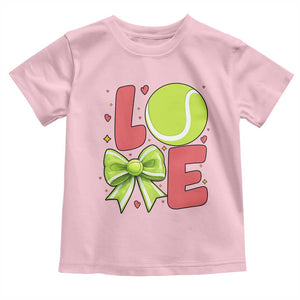 Love With A Tennis Ball Toddler T Shirt Valentines Day Gift TS12 Light Pink Print Your Wear