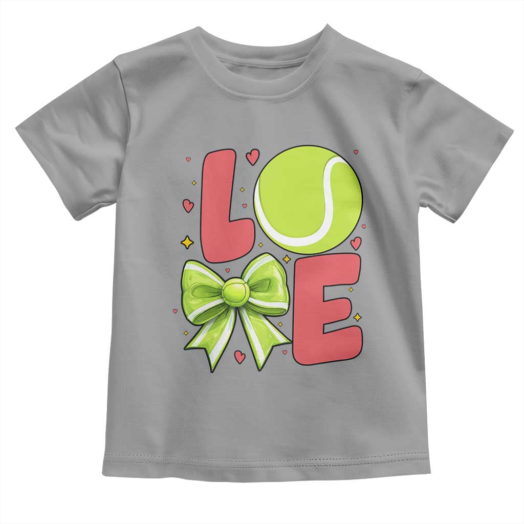 Love With A Tennis Ball Toddler T Shirt Valentines Day Gift TS12 Sport Gray Print Your Wear