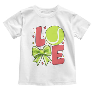 Love With A Tennis Ball Toddler T Shirt Valentines Day Gift TS12 White Print Your Wear