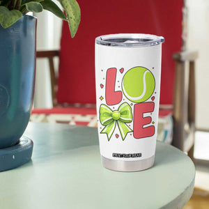 Love With A Tennis Ball Tumbler Cup Valentines Day Gift TS12 Print Your Wear