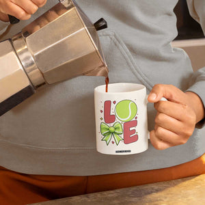 Love With A Tennis Ball Coffee Mug Valentines Day Gift TS12 Print Your Wear