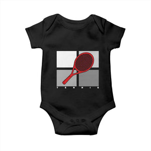 Tennis Obsession Baby Onesie Vintage Sports Lover Gift TS12 Black Print Your Wear