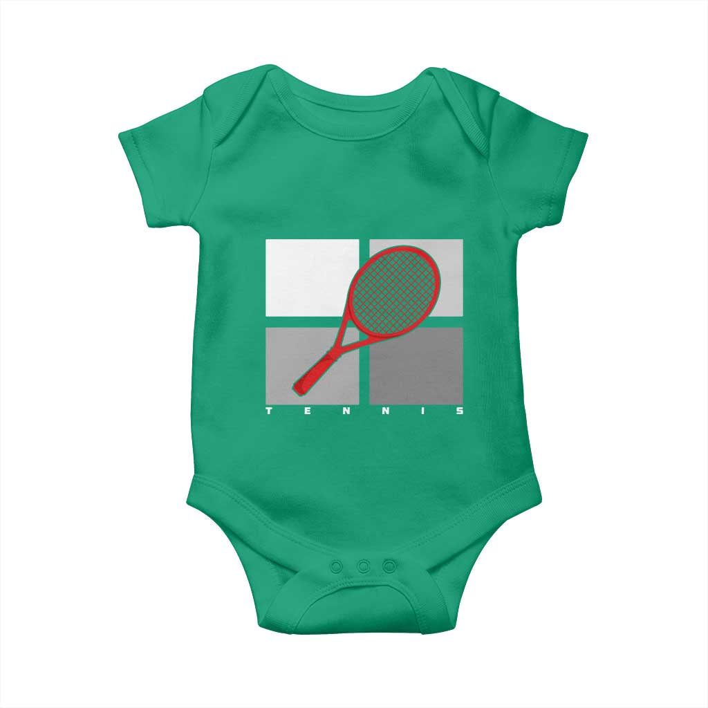 Tennis Obsession Baby Onesie Vintage Sports Lover Gift TS12 Irish Green Print Your Wear