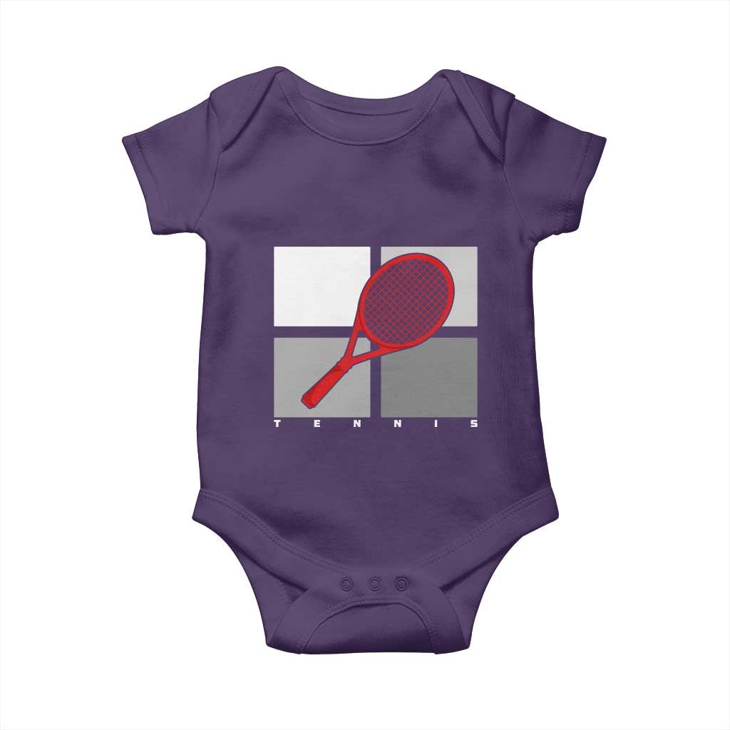 Tennis Obsession Baby Onesie Vintage Sports Lover Gift TS12 Purple Print Your Wear