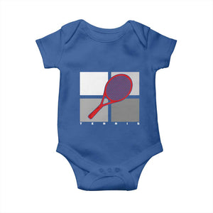 Tennis Obsession Baby Onesie Vintage Sports Lover Gift TS12 Royal Blue Print Your Wear