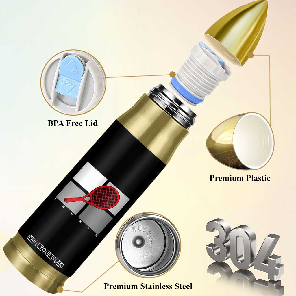 Tennis Obsession Bullet Tumbler Vintage Sports Lover Gift TS12 Print Your Wear