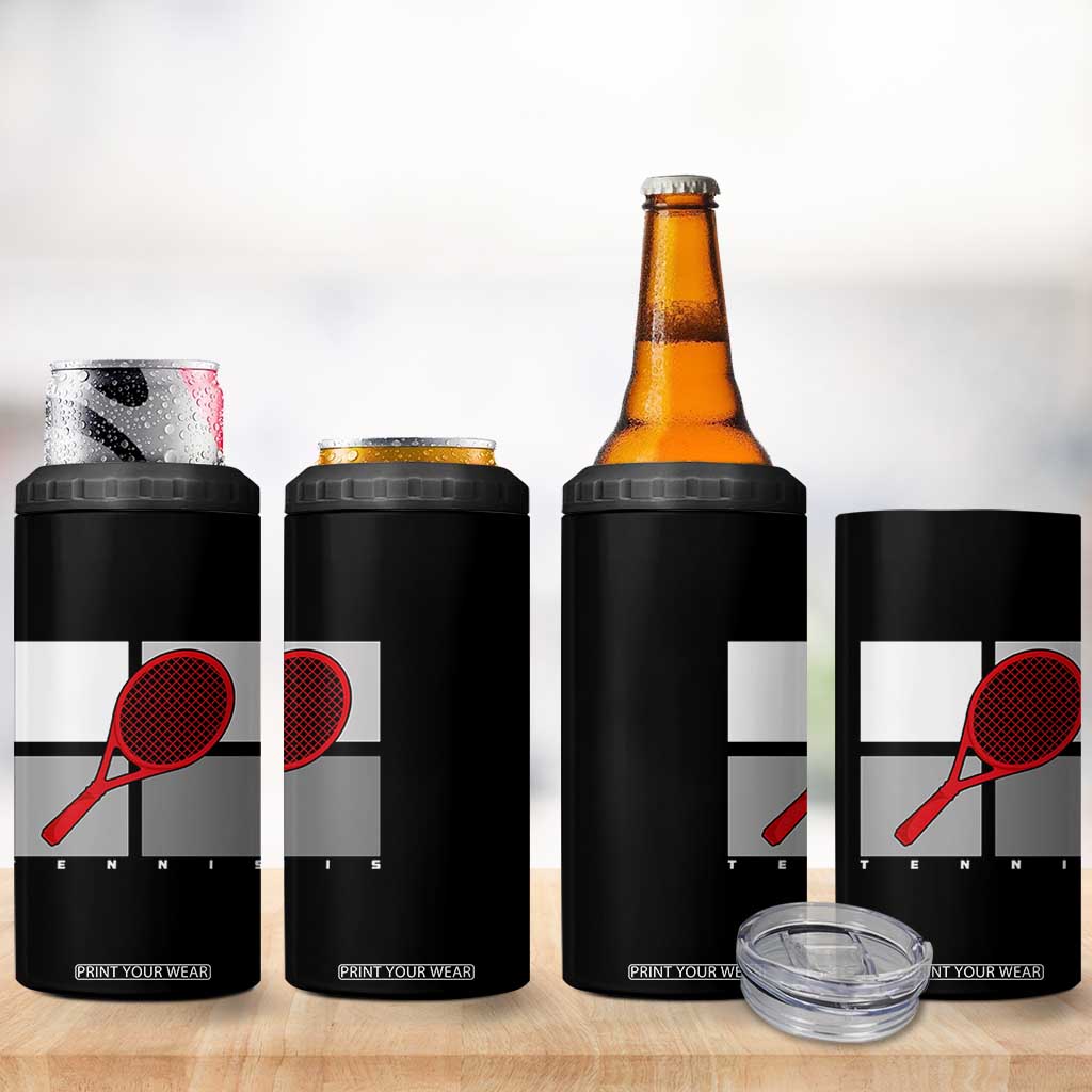 Tennis Obsession 4 in 1 Can Cooler Tumbler Vintage Sports Lover Gift TS12 Print Your Wear
