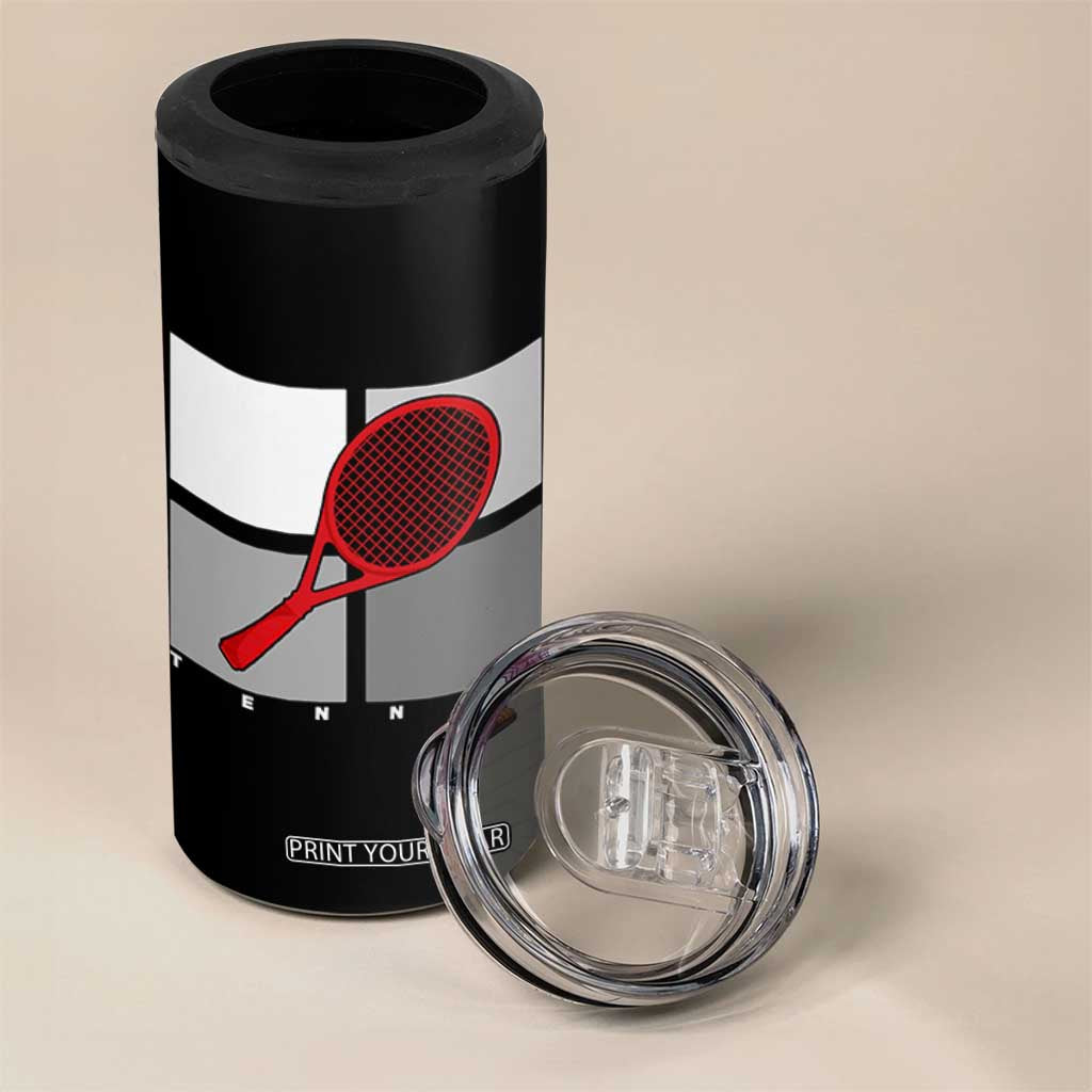 Tennis Obsession 4 in 1 Can Cooler Tumbler Vintage Sports Lover Gift TS12 Print Your Wear