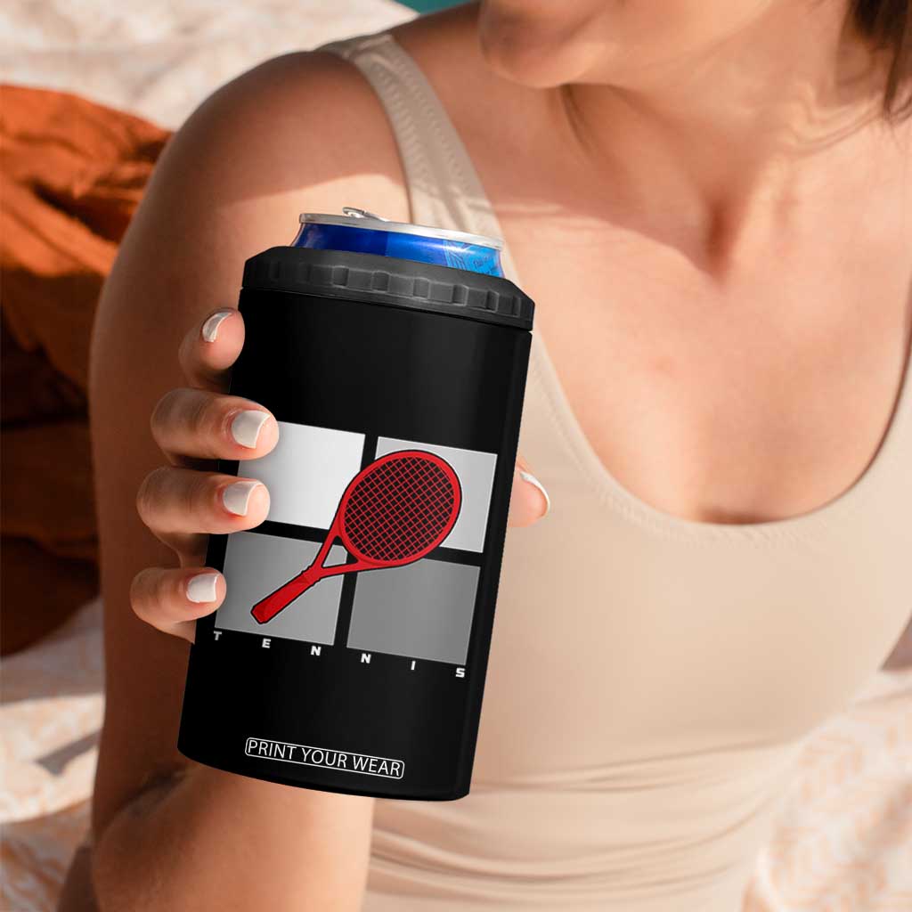 Tennis Obsession 4 in 1 Can Cooler Tumbler Vintage Sports Lover Gift TS12 Print Your Wear