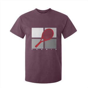 Tennis Obsession T Shirt For Kid Vintage Sports Lover Gift TS12 Maroon Print Your Wear