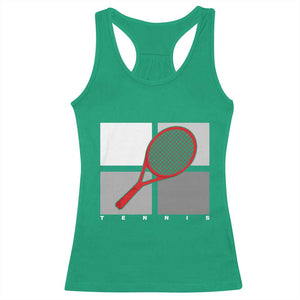 Tennis Obsession Racerback Tank Top Vintage Sports Lover Gift TS12 Irish Green Print Your Wear