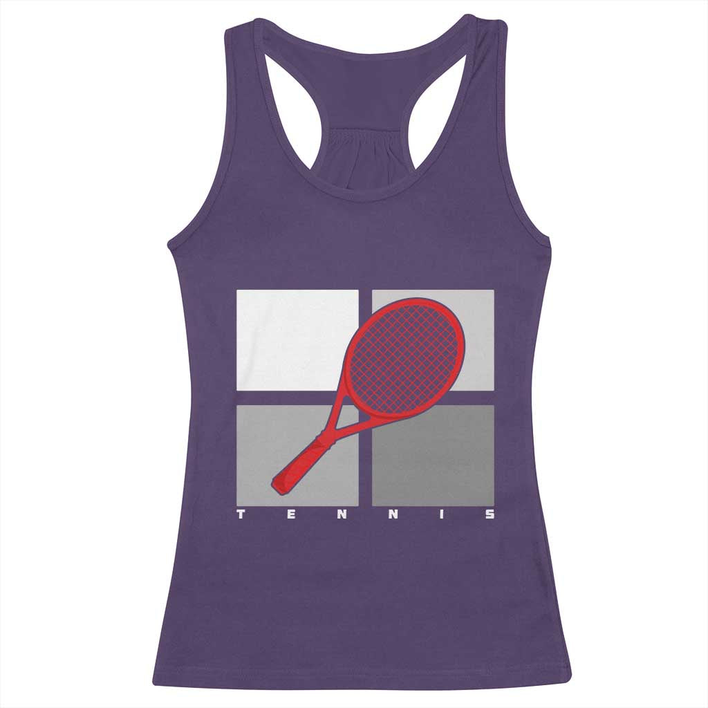 Tennis Obsession Racerback Tank Top Vintage Sports Lover Gift TS12 Purple Print Your Wear