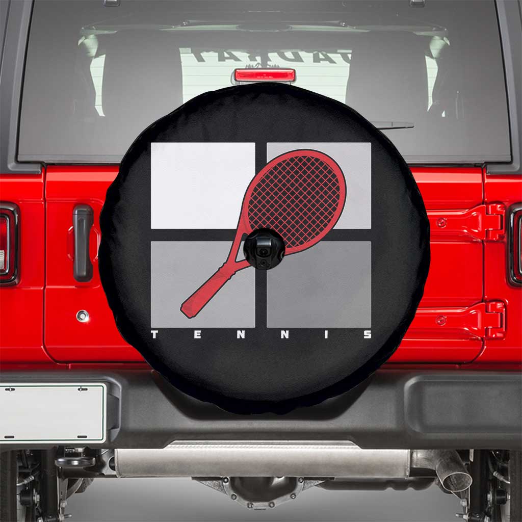 Tennis Obsession Spare Tire Cover Vintage Sports Lover Gift TS12 Black Print Your Wear