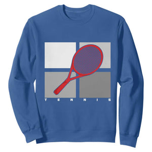 Tennis Obsession Sweatshirt Vintage Sports Lover Gift TS12 Royal Blue Print Your Wear