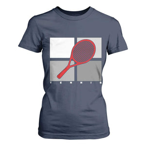 Tennis Obsession T Shirt For Women Vintage Sports Lover Gift TS12 Navy Print Your Wear