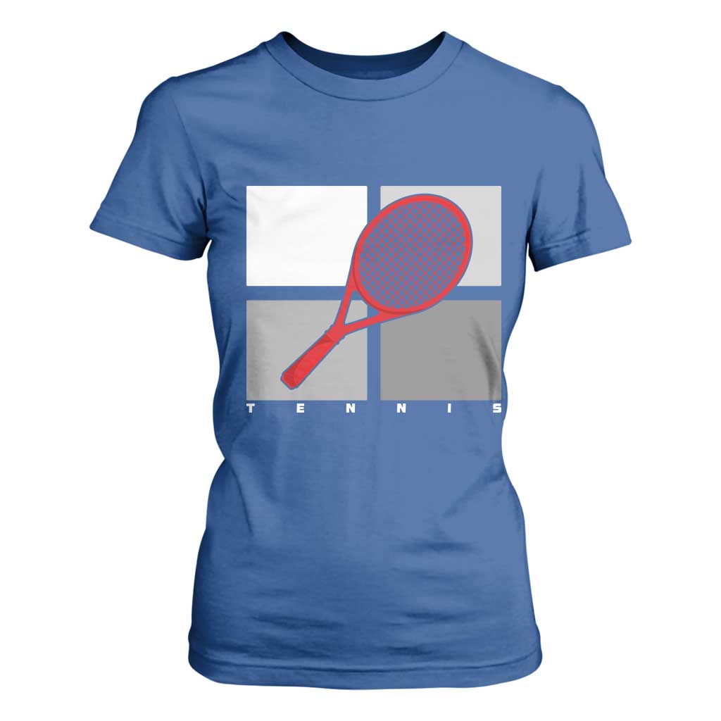 Tennis Obsession T Shirt For Women Vintage Sports Lover Gift TS12 Royal Blue Print Your Wear