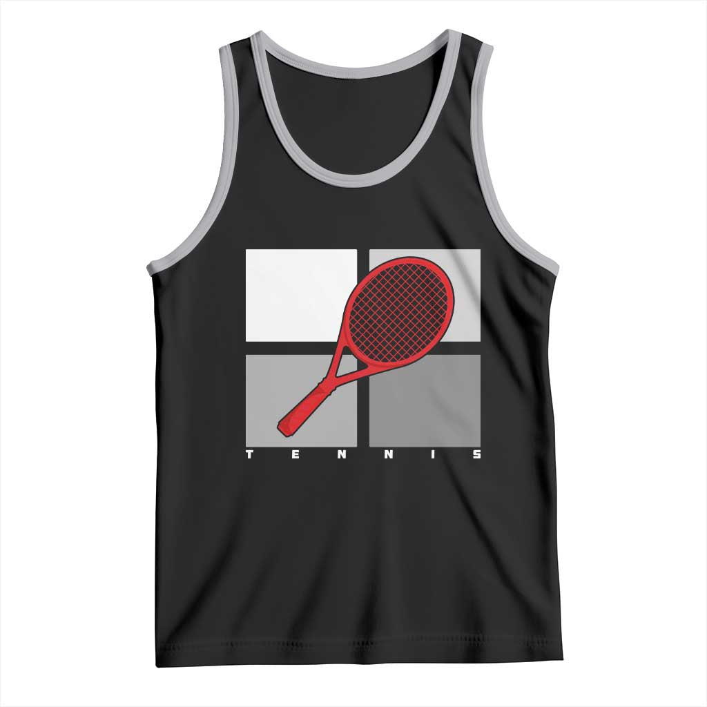 Tennis Obsession Tank Top Vintage Sports Lover Gift TS12 Black Athletic Heather Print Your Wear