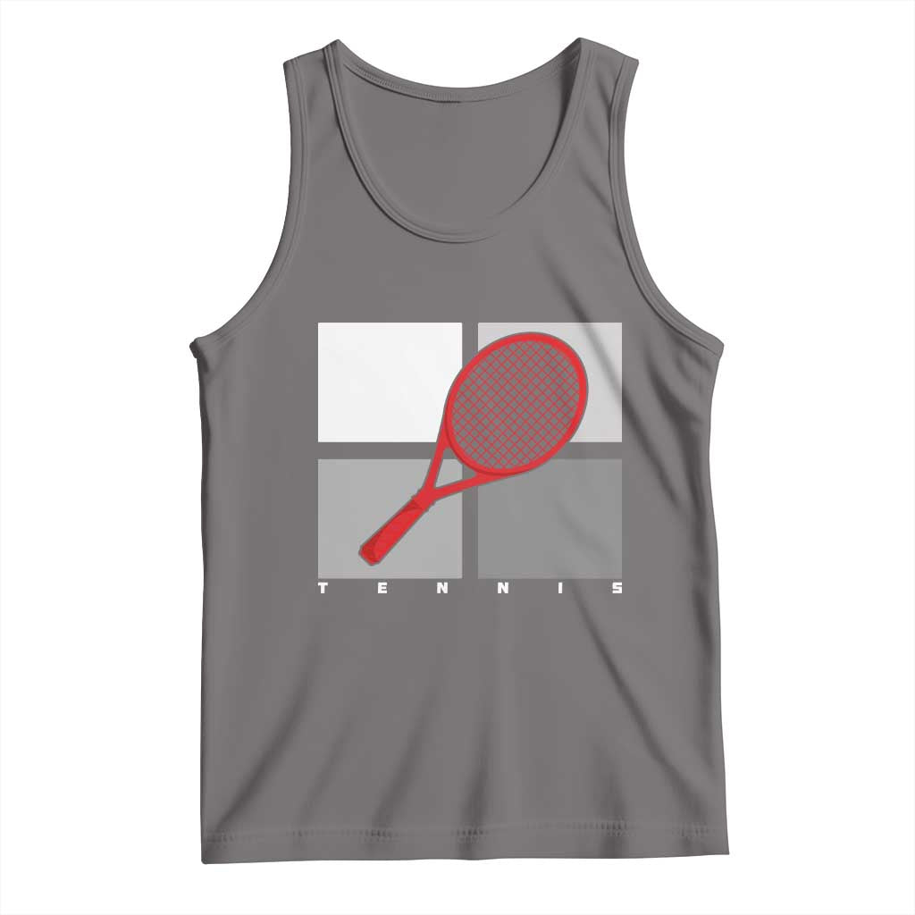Tennis Obsession Tank Top Vintage Sports Lover Gift TS12 Deep Heather Print Your Wear