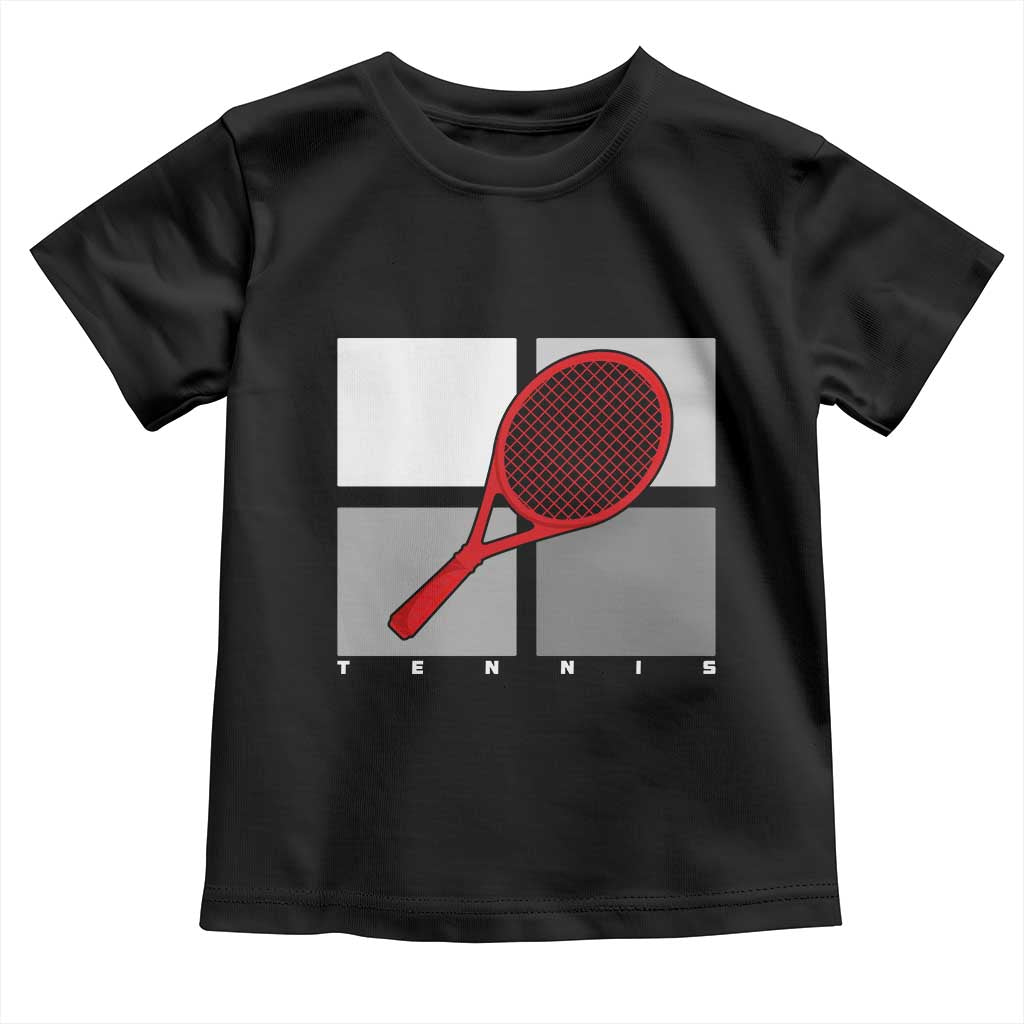 Tennis Obsession Toddler T Shirt Vintage Sports Lover Gift TS12 Black Print Your Wear