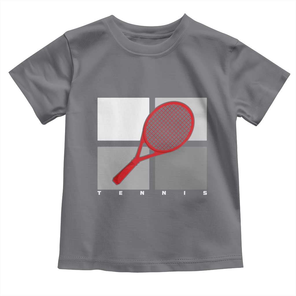 Tennis Obsession Toddler T Shirt Vintage Sports Lover Gift TS12 Charcoal Print Your Wear
