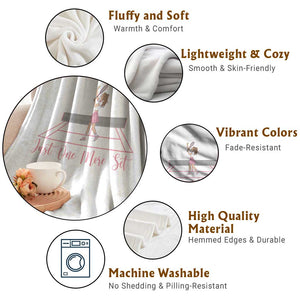 Just One More Set Throw Blanket Funny Tennis Player Gift For Women TS12 Print Your Wear