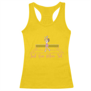 Just One More Set Racerback Tank Top Funny Tennis Player Gift For Women TS12 Daisy Print Your Wear