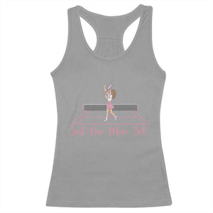 Just One More Set Racerback Tank Top Funny Tennis Player Gift For Women TS12 Sport Gray Print Your Wear