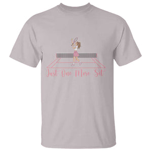 Just One More Set T Shirt Funny Tennis Player Gift For Women TS12 Ice Gray Print Your Wear