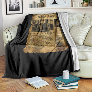 Rosa Parks Throw Blanket Female Empowerment History Gift TS12 Print Your Wear