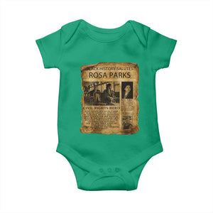 Rosa Parks Baby Onesie Female Empowerment History Gift TS12 Irish Green Print Your Wear