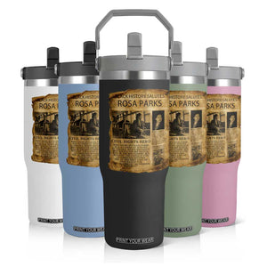 Rosa Parks Flip Straw Tumbler Female Empowerment History Gift TS12 Print Your Wear