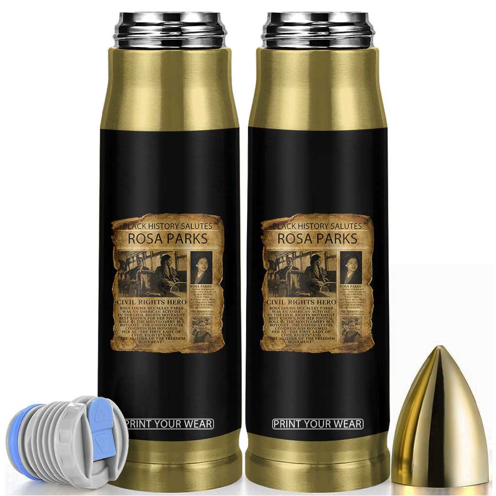 Rosa Parks Bullet Tumbler Female Empowerment History Gift TS12 Black Print Your Wear