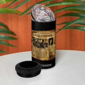 Rosa Parks 4 in 1 Can Cooler Tumbler Female Empowerment History Gift TS12 Print Your Wear