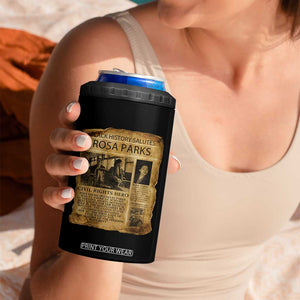 Rosa Parks 4 in 1 Can Cooler Tumbler Female Empowerment History Gift TS12 Print Your Wear