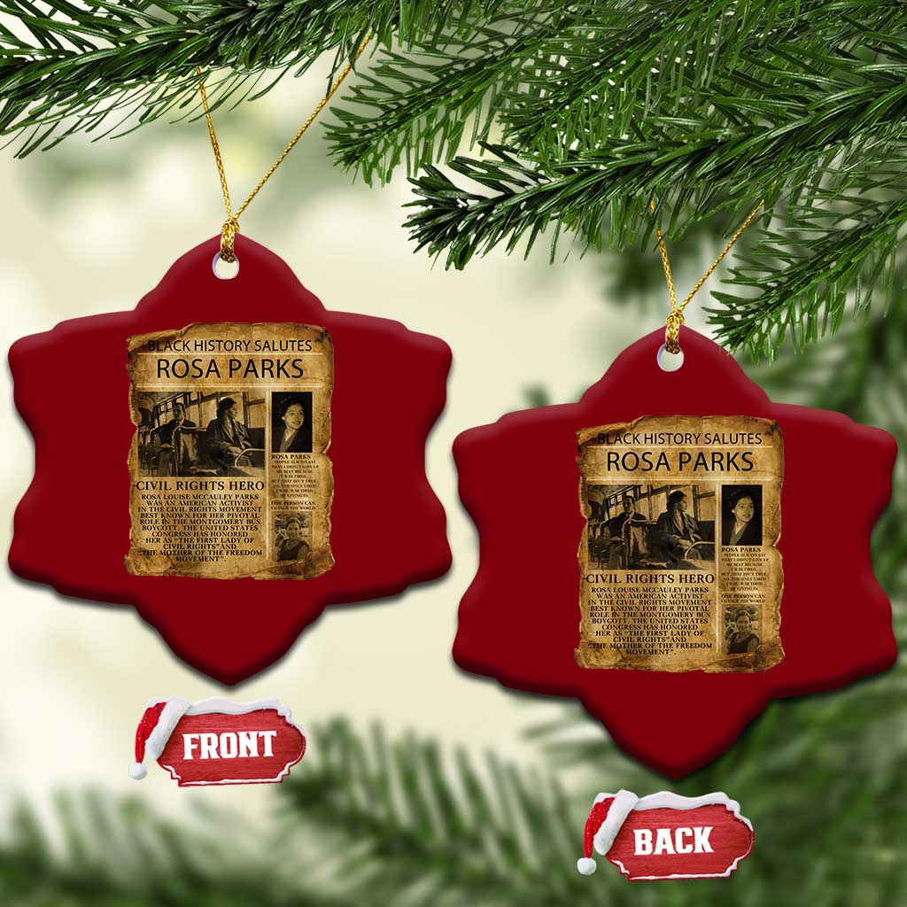 Rosa Parks Ceramic Ornament Female Empowerment History Gift TS12 Print Your Wear