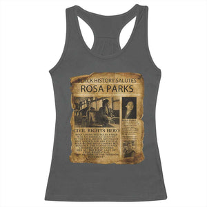 Rosa Parks Racerback Tank Top Female Empowerment History Gift TS12 Dark Heather Print Your Wear