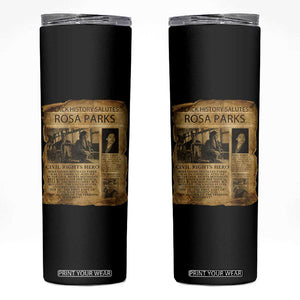 Rosa Parks Skinny Tumbler Female Empowerment History Gift TS12 Black Print Your Wear