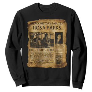 Rosa Parks Sweatshirt Female Empowerment History Gift TS12 Black Print Your Wear