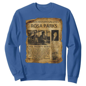 Rosa Parks Sweatshirt Female Empowerment History Gift TS12 Royal Blue Print Your Wear