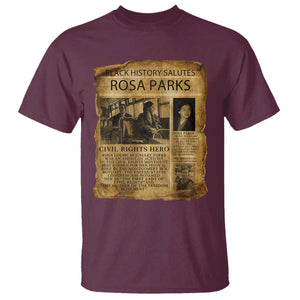 Rosa Parks T Shirt Female Empowerment History Gift TS12 Maroon Print Your Wear