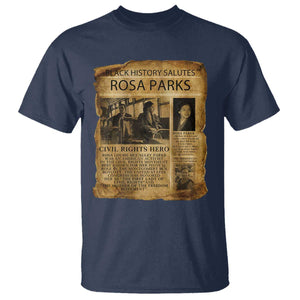 Rosa Parks T Shirt Female Empowerment History Gift TS12 Navy Print Your Wear