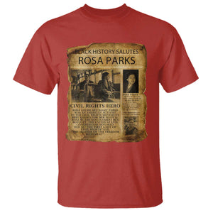 Rosa Parks T Shirt Female Empowerment History Gift TS12 Red Print Your Wear