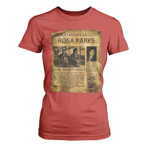 Rosa Parks T Shirt For Women Female Empowerment History Gift TS12 Red Print Your Wear
