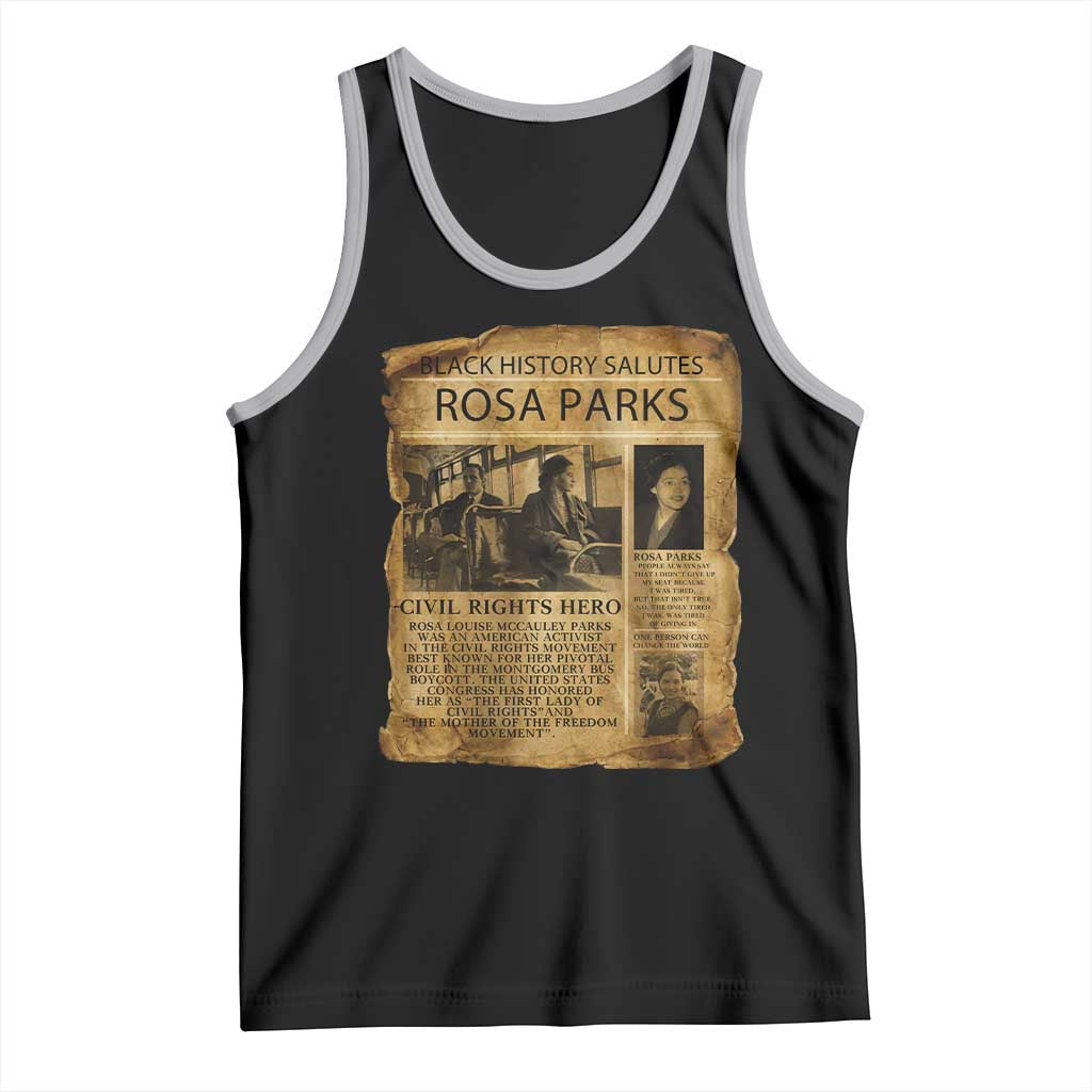 Rosa Parks Tank Top Female Empowerment History Gift TS12 Black Athletic Heather Print Your Wear