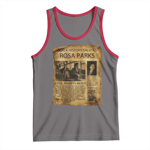 Rosa Parks Tank Top Female Empowerment History Gift TS12 Deep Heather Red Print Your Wear