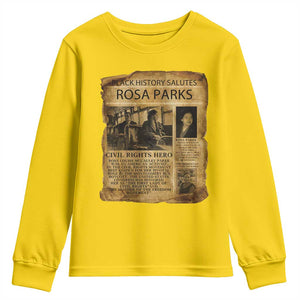 Rosa Parks Youth Sweatshirt Female Empowerment History Gift TS12 Daisy Print Your Wear
